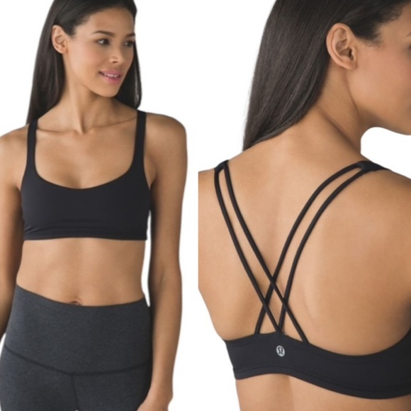 Lululemon Free To Be Athletic Sports Bra Black Size 8 - Picture 1 of 10